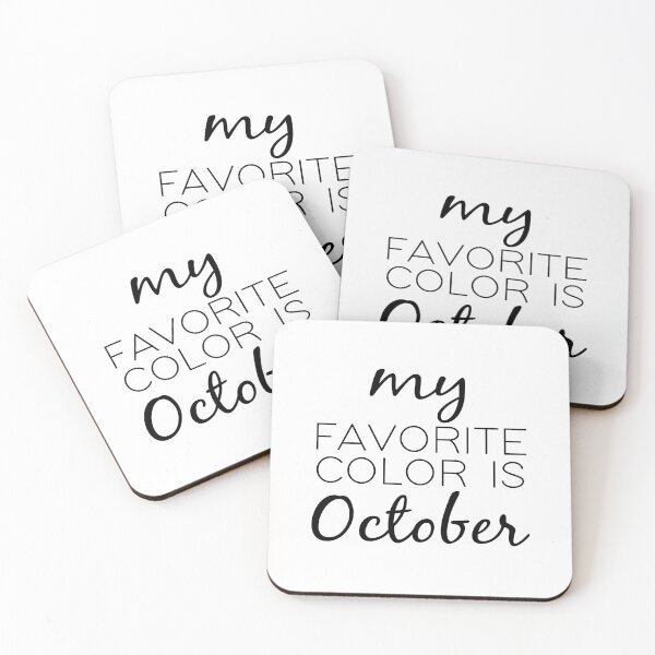 Item preview, My Favorite Color Is October : Cute Fall Gift idea For Women's, girls, men's and boys designed and sold by JustGift.