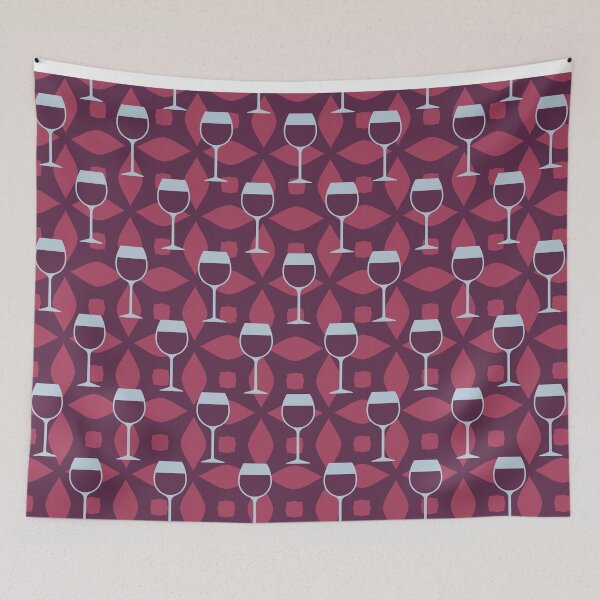 Item preview, Bold Wine Pattern On Burgundy designed and sold by SharksOnShore.