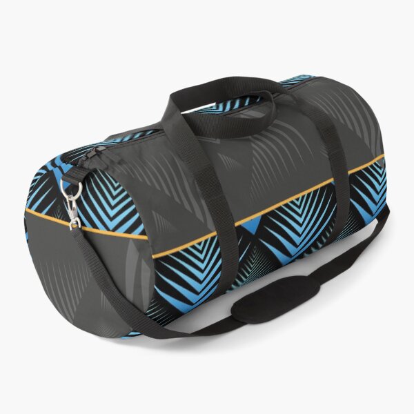 square patern blue Duffle Bag