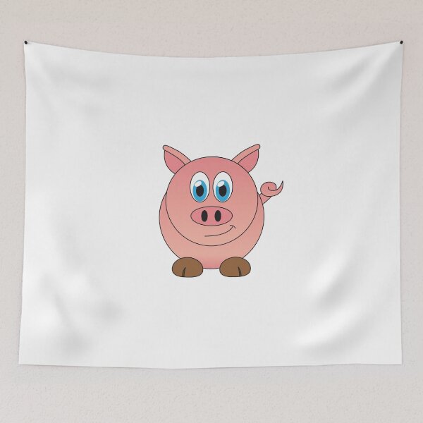 Item preview, Cute cartoon pig in pink designed and sold by Pano1980.
