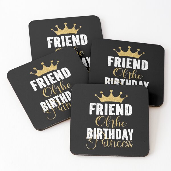 Item preview, Friend Of The Birthday Princess Girls Party design designed and sold by Grabitees.