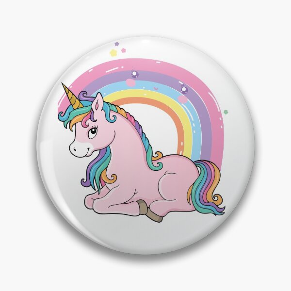 Item preview, Unicorn, sitting in front of a rainbow - some of our favourite things. Pretty, colourful illustration designed and sold by JellyBeenzz.