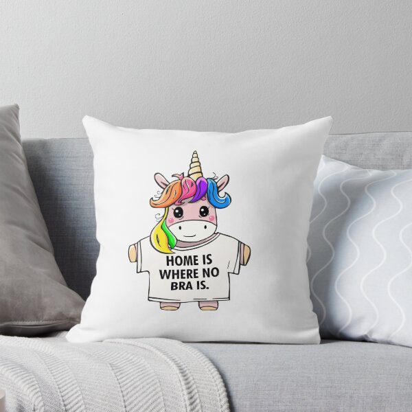 Item preview, Unicorn - Home Is Where No Bra Is designed and sold by Philipp Grein.
