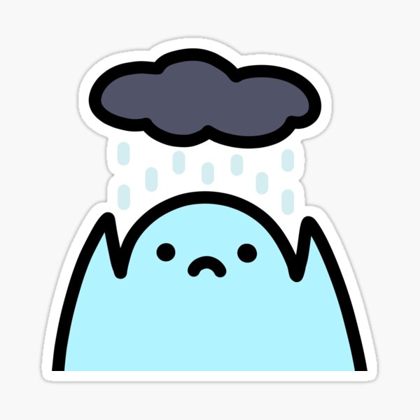 SLIME CAT AND FRIENDS: Sad Sticker