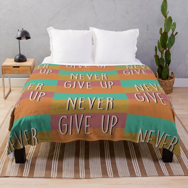 Item preview, Never Give Up Colorful Quote designed and sold by Slletterings.