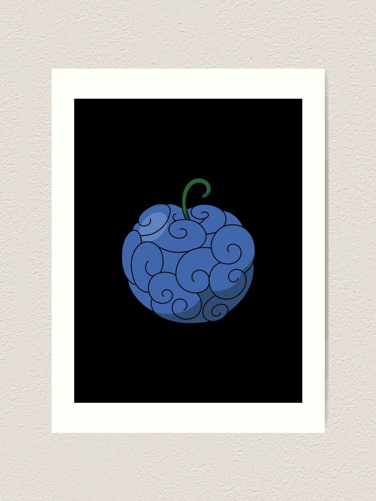 Yami Yami No Mi Devil Fruit Blackbeard | Mounted Print