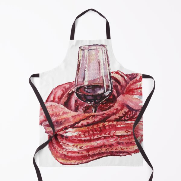 Item preview, Autumn set red wine glass and scaf designed and sold by Zavyalova-art.