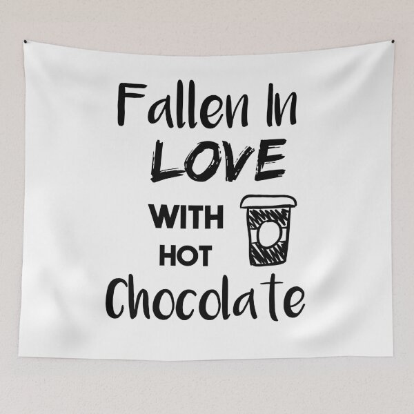 Item preview, fallen in love with hot chocolate , Chocolate Eater, Chocolate Lover, Milk Chocolate, Dark Chocolate Lover, Sweets Lover designed and sold by Dkh Fashion.