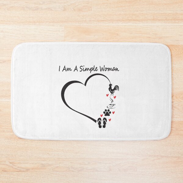 Item preview, I Am A Simple Woman Chicken coffee Dogs Flip Flop Heart Funny  designed and sold by alikassi.