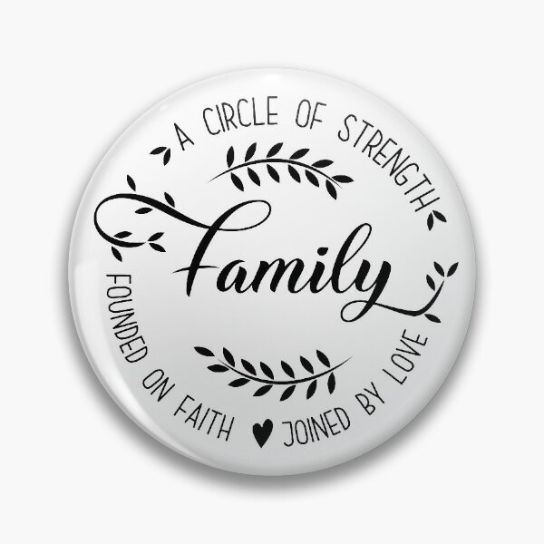 Item preview, Family. A circle of strength founded on faith joined by love designed and sold by mintandbeer.