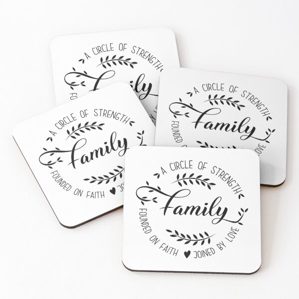 Item preview, Family. A circle of strength founded on faith joined by love designed and sold by mintandbeer.