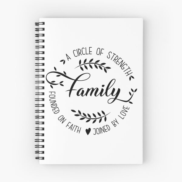 Item preview, Family. A circle of strength founded on faith joined by love designed and sold by mintandbeer.