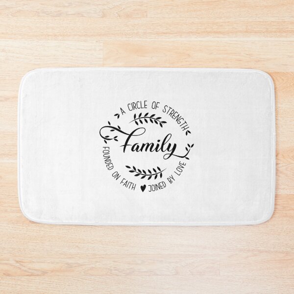 Item preview, Family. A circle of strength founded on faith joined by love designed and sold by mintandbeer.