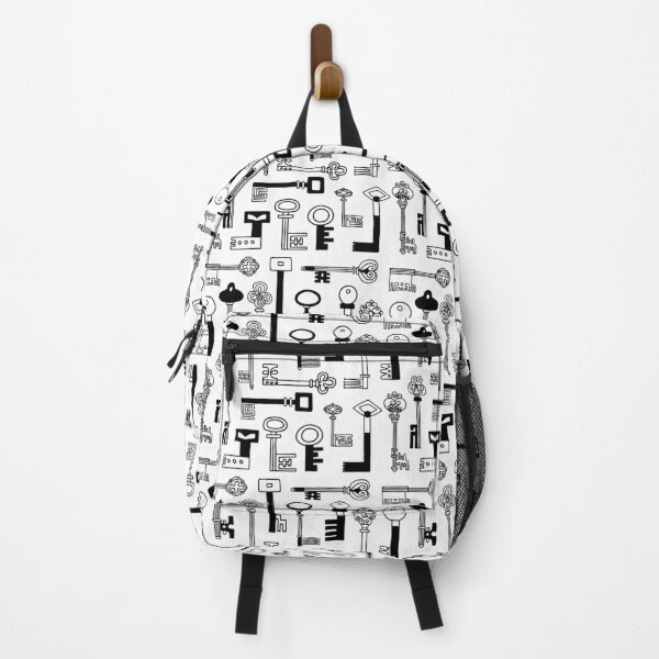 Item preview, Keys black and white pattern designed and sold by Cat Print.
