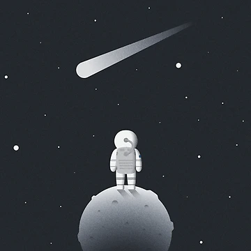 Artwork thumbnail, Shooting star by Graphically marked