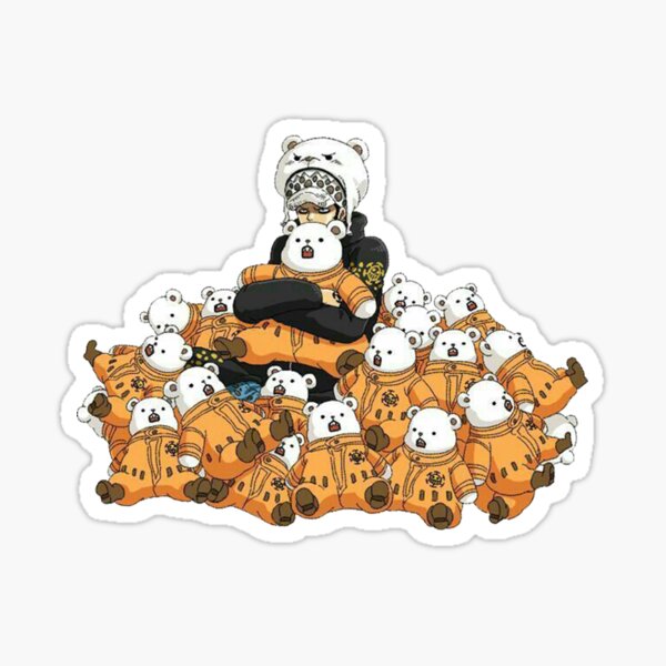 Trafalgar Law et Bepo Jacuzzi Sticker