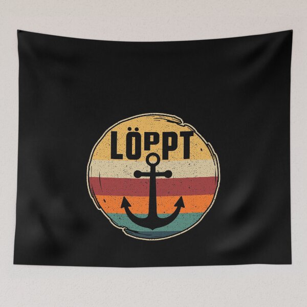 Item preview, Löppt North Sea Baltic Sea Moin holiday Low German designed and sold by redshirtz.