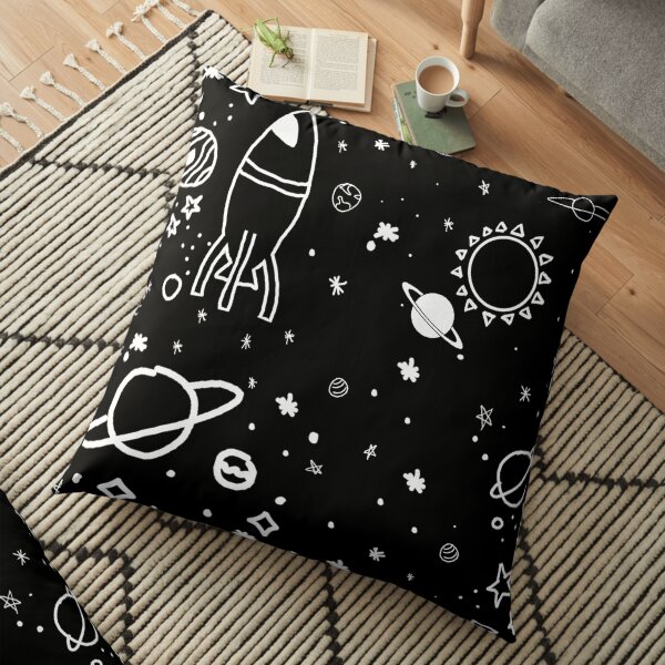 off white galaxy 2021 Floor Pillow