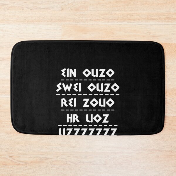 Item preview, Ouzo saying for Greeks - Greater Greece motif designed and sold by redshirtz.