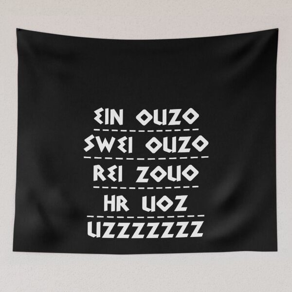 Item preview, Ouzo saying for Greeks - Greater Greece motif designed and sold by redshirtz.