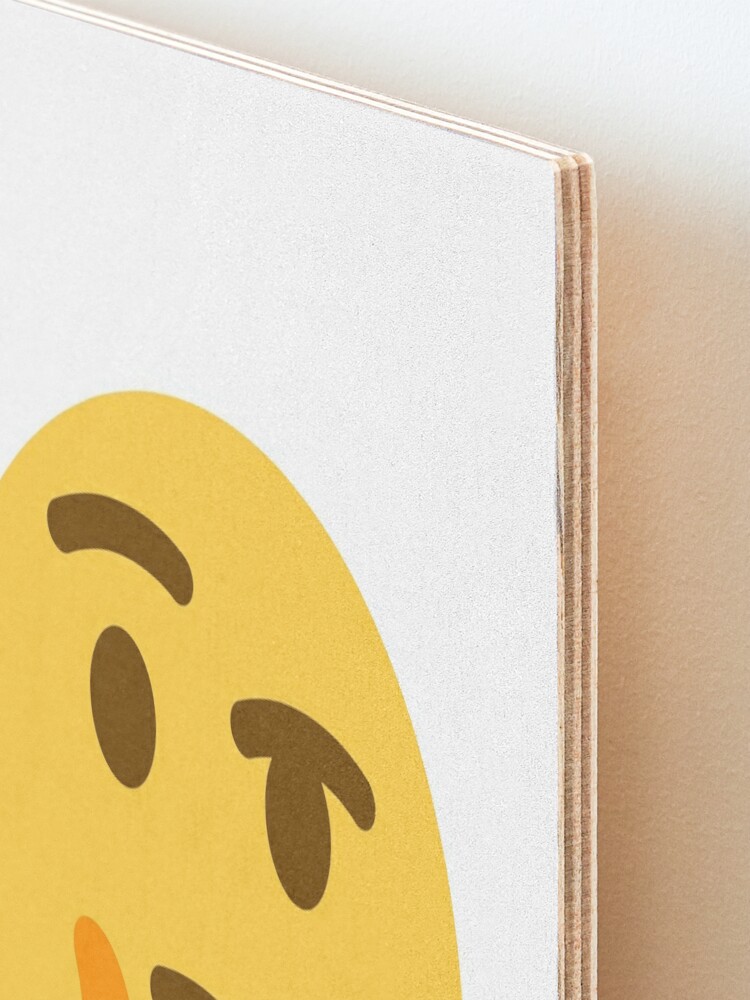 Thinking Face Emoji Funny Meme | Art Board Print