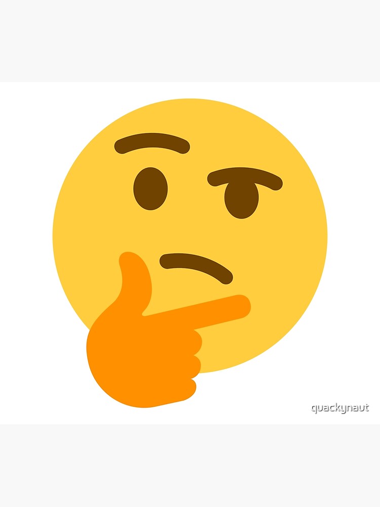 Thinking emoji meme (small) | Greeting Card