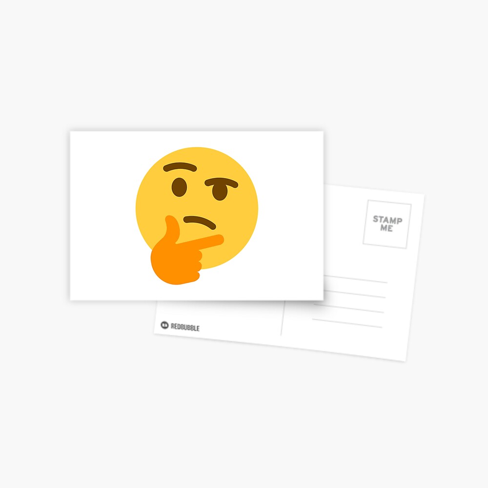 Thinking Face Emoji Funny Meme | Poster