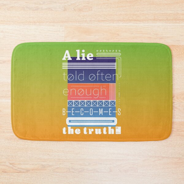 Item preview, A lie told often enough becomes the truth designed and sold by quotesonposters.