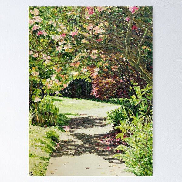 Under the rhododendron Poster