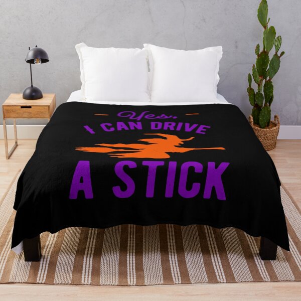 Item preview, Yes I Can Drive A Stick Halloween Witch designed and sold by artworkbyrihen.