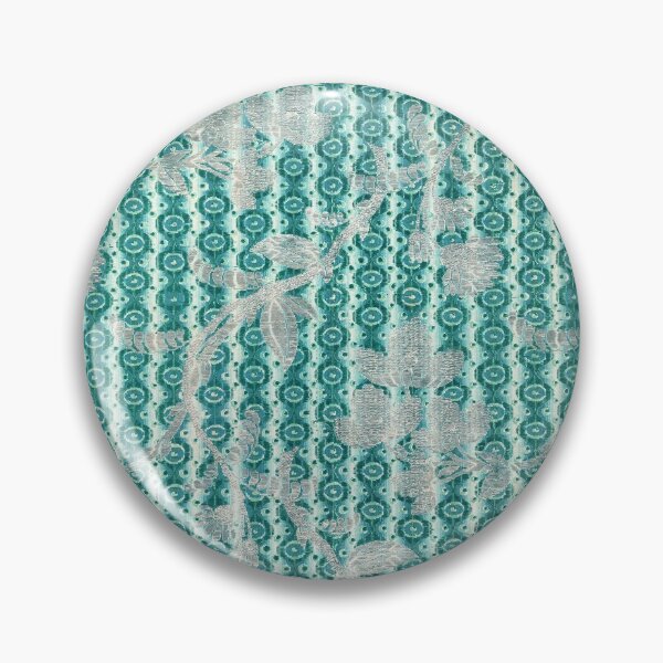 Item preview, Retro Teal and Silver Pattern  designed and sold by hellcom.