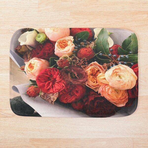 Item preview, Un ramo de rosas y flores con color rosa y rojo designed and sold by SpaceNoon.