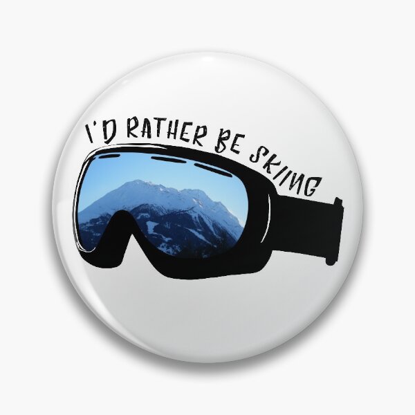 Item preview, I'd Rather Be Skiing - Goggles designed and sold by Johnston Creative.