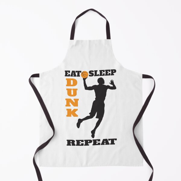 Item preview, Eat Sleep Dunk Repeat, With Silhouette Of Basketball Player Slam Dunking designed and sold by 4AllTimes.