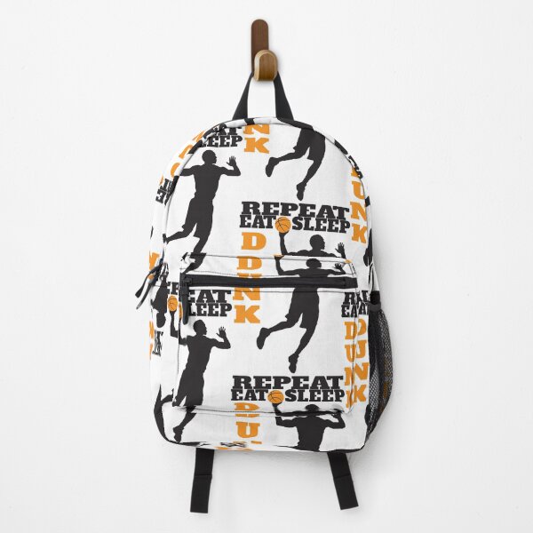 Item preview, Eat Sleep Dunk Repeat, With Silhouette Of Basketball Player Slam Dunking designed and sold by 4AllTimes.