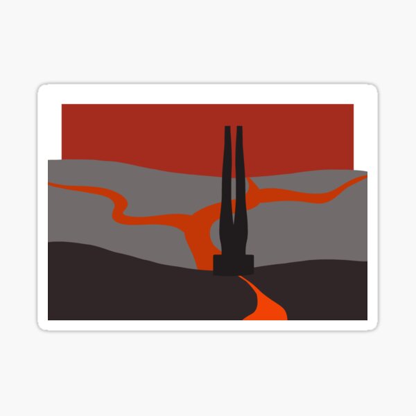 Item preview, simplistic mustafar background designed and sold by Gamelof.