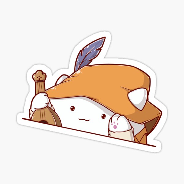Cat DnD Bard Sticker