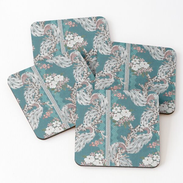 Item preview, Retro Teal Peacock Pattern designed and sold by hellcom.