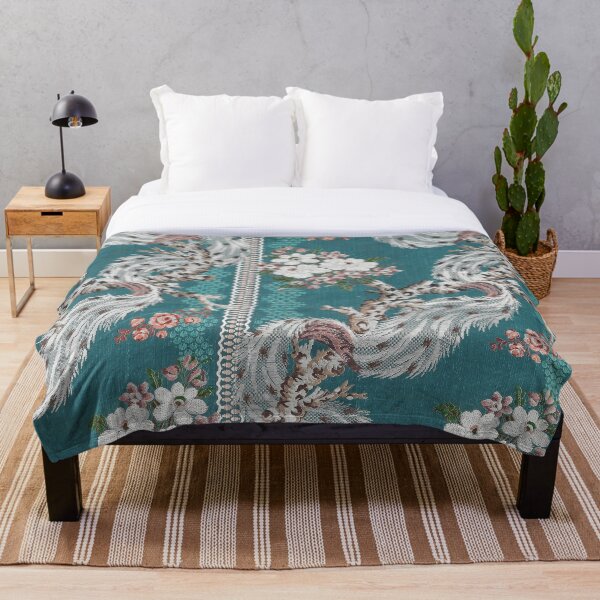 Item preview, Retro Teal Peacock Pattern designed and sold by hellcom.