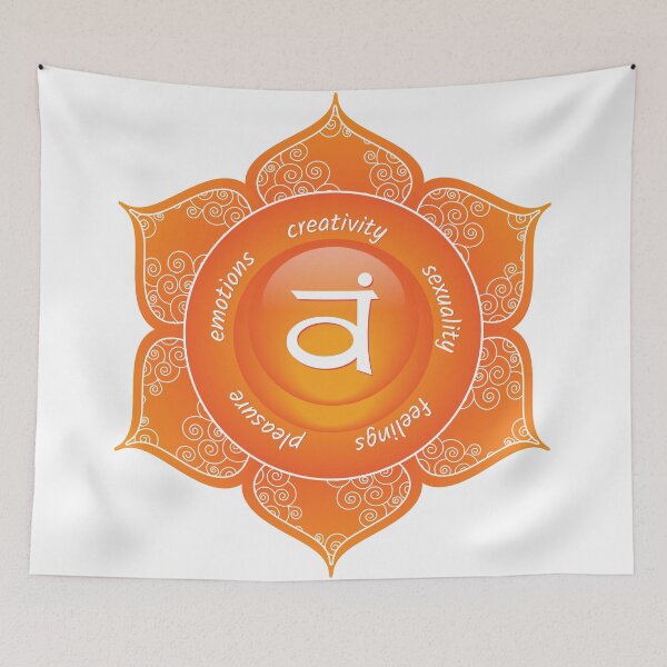 Item preview, Sacral Chakra Mandala - 50 OWBG designed and sold by chakraplaza.