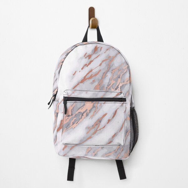 Item preview, Marble Swirls of White and Rose Gold Glitter Abstract Pattern designed and sold by Alicia Chee.