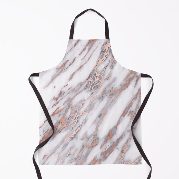 Item preview, Marble Swirls of White and Rose Gold Glitter Abstract Pattern designed and sold by Alicia Chee.