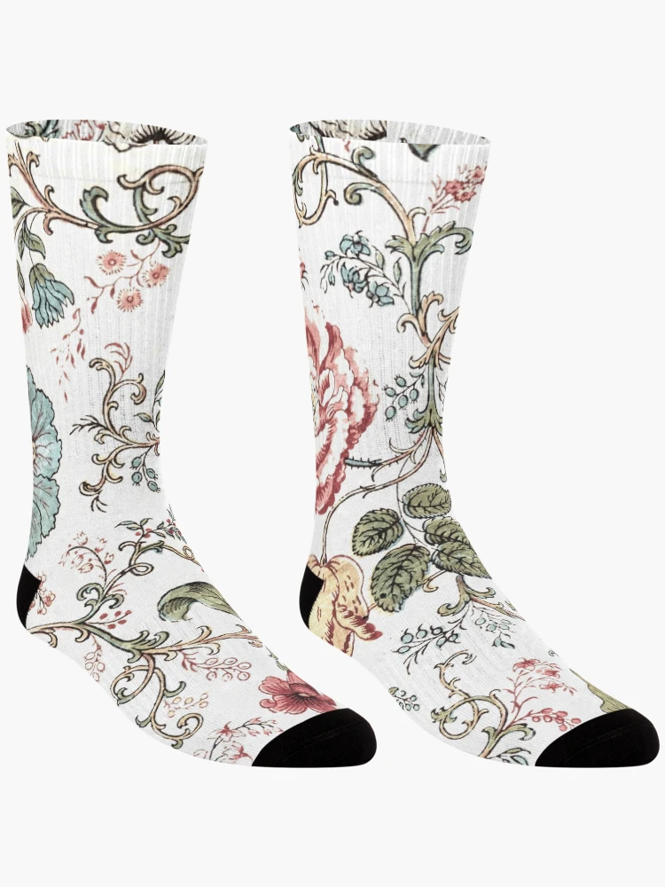 Thumbnail 3 of 5, Socks, Fable Floral Pattern designed and sold by hellcom.