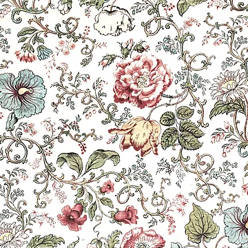 Artwork thumbnail, Fable Floral Pattern by hellcom