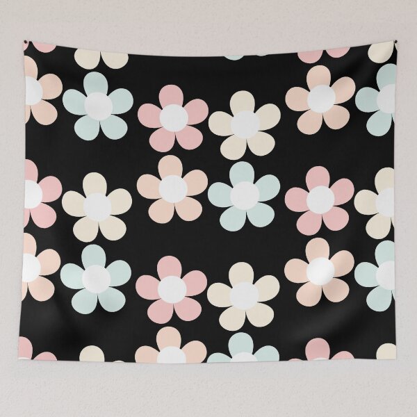 Item preview, Retro Pastel Bib Flowers designed and sold by sunandsnowglobe.