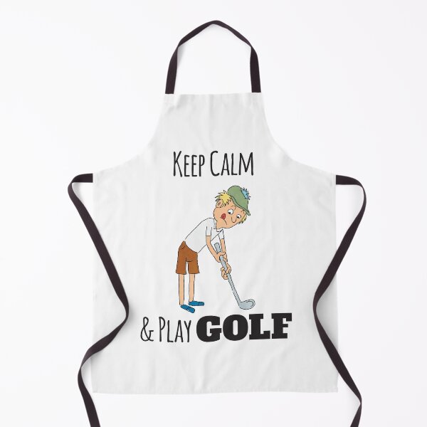 Item preview, Keep Calm And Play Golf, With Cartoon Golfer designed and sold by 4AllTimes.