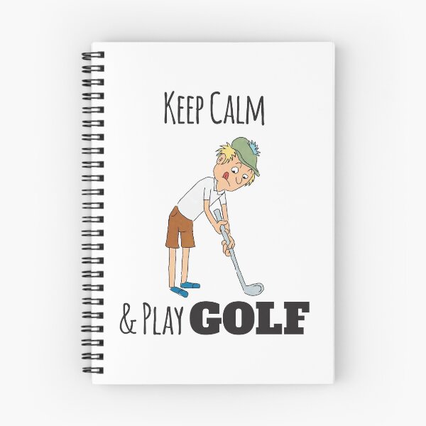 Item preview, Keep Calm And Play Golf, With Cartoon Golfer designed and sold by 4AllTimes.
