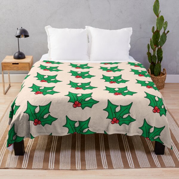 Item preview, Cute Christmas Holly Pattern designed and sold by DanandDee.