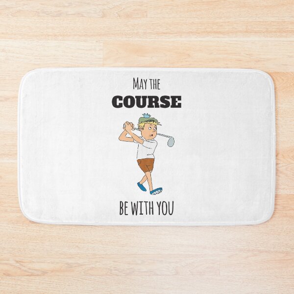 Item preview, May The Course Be With You, With Cartoon Golfer Swinging designed and sold by 4AllTimes.