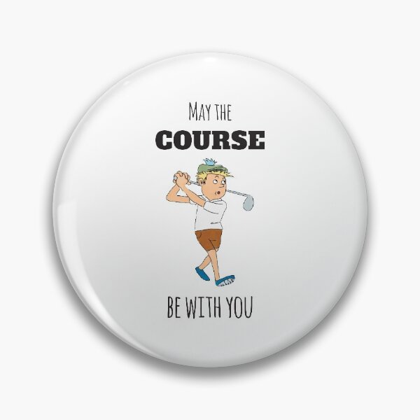 Item preview, May The Course Be With You, With Cartoon Golfer Swinging designed and sold by 4AllTimes.